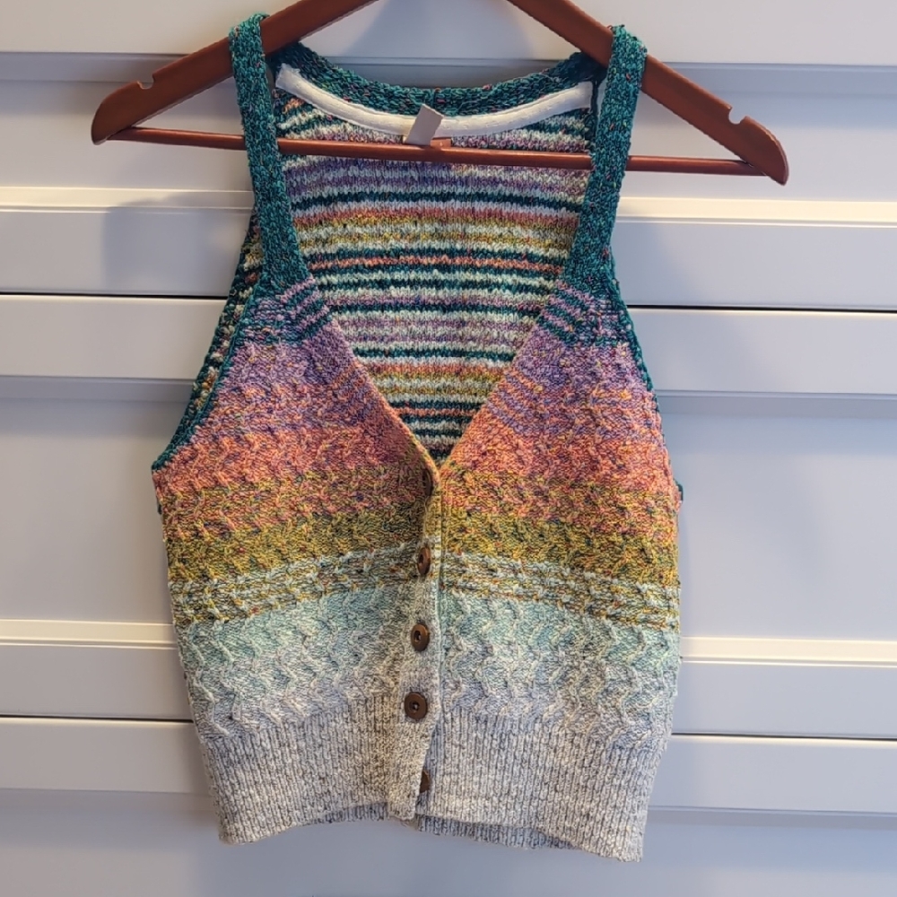 Pilcro Multicolor Knit Tank Top